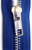 Z4784 46cm Royal Blue YKK Metal Teeth No.5 Open End Zip - Ribbonmoon