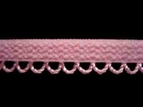 E056 10mm Tea Rose Pink Soft Back Elastic. - Ribbonmoon