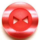 B13977 23mm Geranium Pink Matt Centre 2 Hole Button - Ribbonmoon