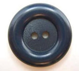 B5041 22mm Pale Navy Matt Centre 2 Hole Button - Ribbonmoon