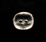 B10333 11mm Clear Glass Effect 2 Hole Button - Ribbonmoon