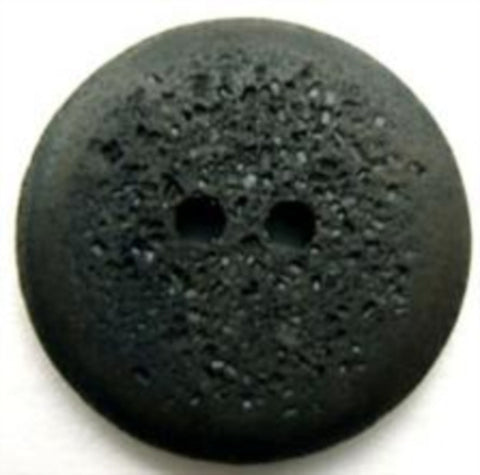 B12813 23mm Charcoal Grey Matt Pocked Stone Effect 2 Hole Button - Ribbonmoon