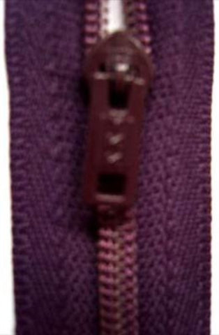 Z2098 YKK 18cm Pale Blackberry Pin Lock No.3 Closed End Zip - Ribbonmoon