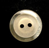 B9951 17mm Cream Tinted 2 Hole Button with Translucent Elements