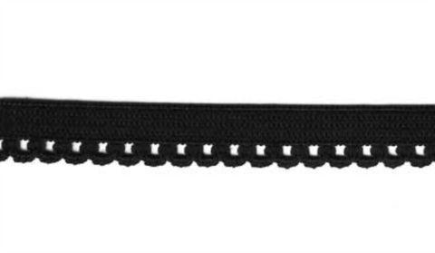 E122 10mm Black Underwear Type Elastic. - Ribbonmoon