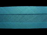 BB276 25mm Turquoise Blue 100% Cotton Bias Binding Tape - Ribbonmoon