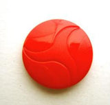 B9408 18mm Flame Orange Matt and Gloss Textured Shank Button - Ribbonmoon