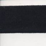 CT06 25mm Black Thin Cotton Tape - Ribbonmoon