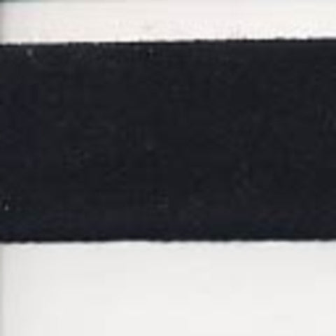 CT06 25mm Black Thin Cotton Tape - Ribbonmoon