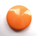 B8735 18mm Pastel Orange High Gloss Shank Button - Ribbonmoon