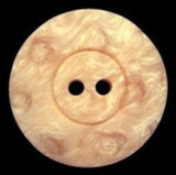 B18036 23mm Tonal Shimmery Peach Soft Sheen 2 Hole Button - Ribbonmoon