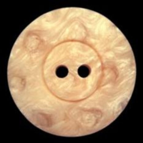 B18036 23mm Tonal Shimmery Peach Soft Sheen 2 Hole Button - Ribbonmoon