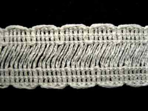 FT1538 22mm Bridal White Soft Braid Trimming - Ribbonmoon
