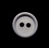 B10174 14mm Light Grey Matt Centre 2 Hole Button - Ribbonmoon