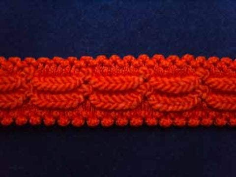 FT1046 19mm Deep Orange Braid Trimming - Ribbonmoon