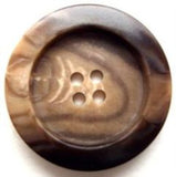 B5321 28mm Browns and Beige's Horn Effect 4 Hole Button - Ribbonmoon