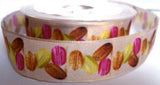 R7320 25mm Macarons Design Ribbon by Berisfords with Wire Edges - Ribbonmoon