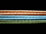 FT1327 11mm Khaki, Peach Melba and Cornflower Blue Corded Braid - Ribbonmoon