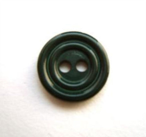 B18212 16mm Forest Green High Gloss 2 Hole Button