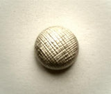 B11072 14mm Gilded Dull Silver Poly Shank Button,Domed and Textured - Ribbonmoon
