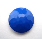 B15472 18mm Dark Royal Blue Domed Honeycomb Shank Button - Ribbonmoon