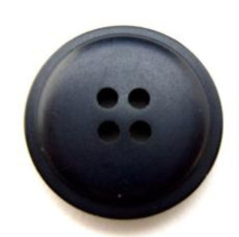 B10860 20mm Navy Soft Sheen 4 Hole Button - Ribbonmoon