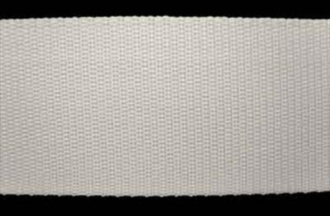 WEBBING-50WHTC 50mm White Polypropylene Webbing Clearance - Ribbonmoon