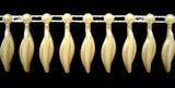 PT48 20mm Cream Bead String Cocoa Bean Trimming - Ribbonmoon