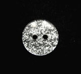 B16162 14mm Silver Glitter under a Clear Surface 2 Hole Button - Ribbonmoon