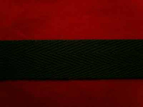 WTAPE03 20mm Black Herringbone Twill Tape 100% Cotton Webbing - Ribbonmoon