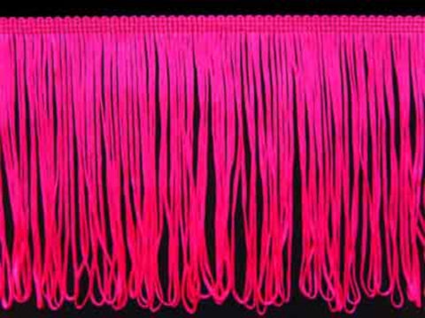 FT1765 15cm Fluorescent Pink Looped Dress Fringe - Ribbonmoon