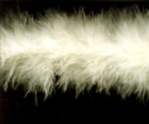 MARAB5 Cream Marabou String (Swansdown) Turkey Feather - Ribbonmoon