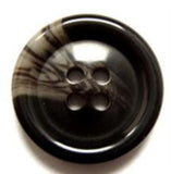 B11056 20mm Very Dark Brown and Beige High Gloss 4 Hole Button - Ribbonmoon