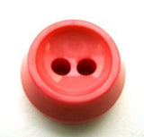 B10678 18mm Hot Coral Pink Chunky 2 Hole Button - Ribbonmoon