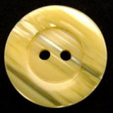 B13251 22mm Tonal Lemon Semi Pearlised 2 Hole Button - Ribbonmoon