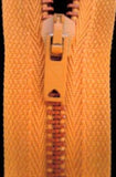 Z3765 23cm Dusky Pale Saffron No.3 Closed End Zip with Metal Teeth