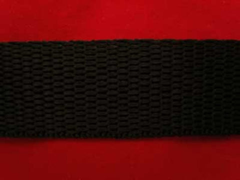 WEB4 19mm Black Polypropylene Webbing - Ribbonmoon