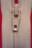 Z1943 YKK 20cm Very Pale Grey Nylon No.3 Closed End Zip - Ribbonmoon