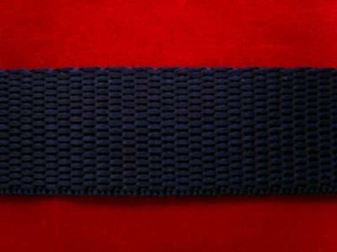 WEB08 20mm Navy Polypropylene Webbing - Ribbonmoon