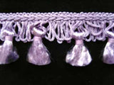 FT550 4cm Orchid Tassel Fringe on a Decorated Braid - Ribbonmoon
