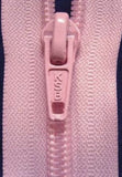 Z1537 31cm Pale Pink Nylon No.5 Open End Zip - Ribbonmoon