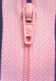 Z1418 46cm Pale Pink Nylon No.3 Closed End Zip - Ribbonmoon