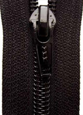 Z2994 YKK 25cm Black Nylon No.5 Closed End Zip - Ribbonmoon