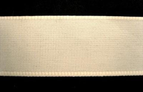 R1891 26mm Cream Berisfords Polyester Rustic Taffeta Seam Binding. - Ribbonmoon