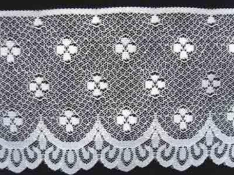 L458 11cm White Flat Lace - Ribbonmoon