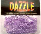 BEAD40 2mm Ceylon Lilac Glass Rocialle Beads, size 8/0 - Ribbonmoon