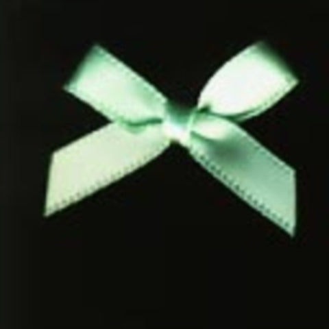 RB411 Mint Green 7mm Satin Ribbon Bow