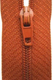 Z4357C 18cm Sinopia Brown Nylon No.3 Closed End Zips - Ribbonmoon