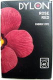 FABMACHDYE25 Rose Red Dylon Machine Fabric Dye, 200 Gram Pack - Ribbonmoon