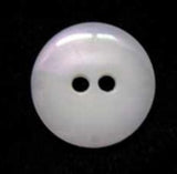 B4037 16mm Ice White-Subtle Iridescent Gloss Nylon 2 Hole Button
